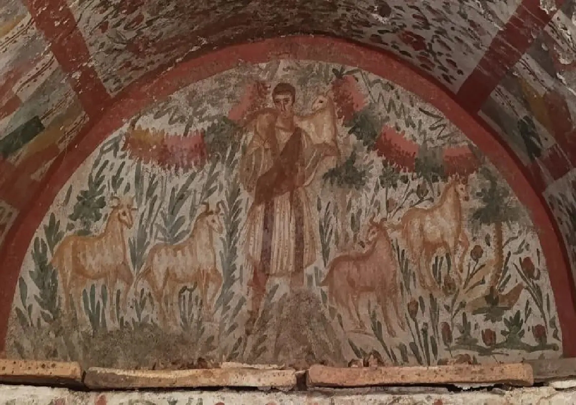 Archaeologists find rare early painting of a clean-shaven Jesus - News Karnataka