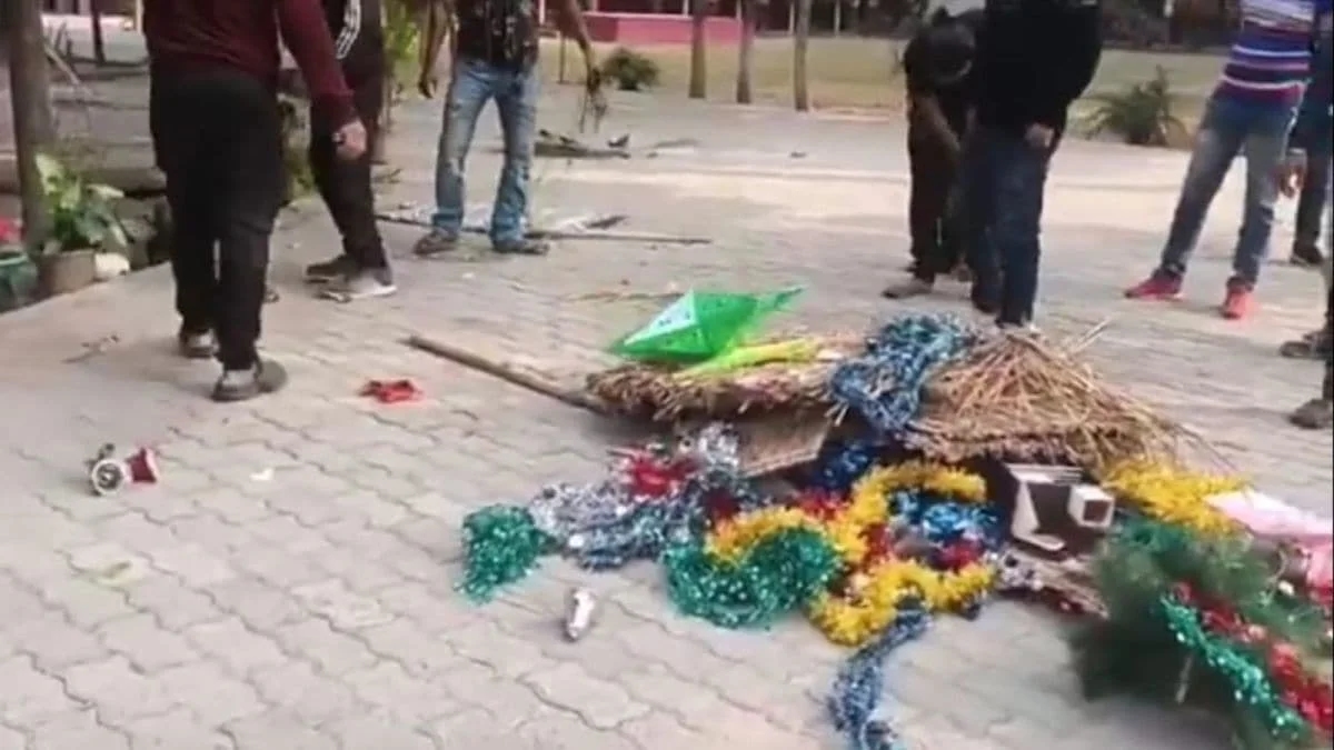 Christmas decorations vandalised at diocese school in Assam’s Nalbari - News Karnataka