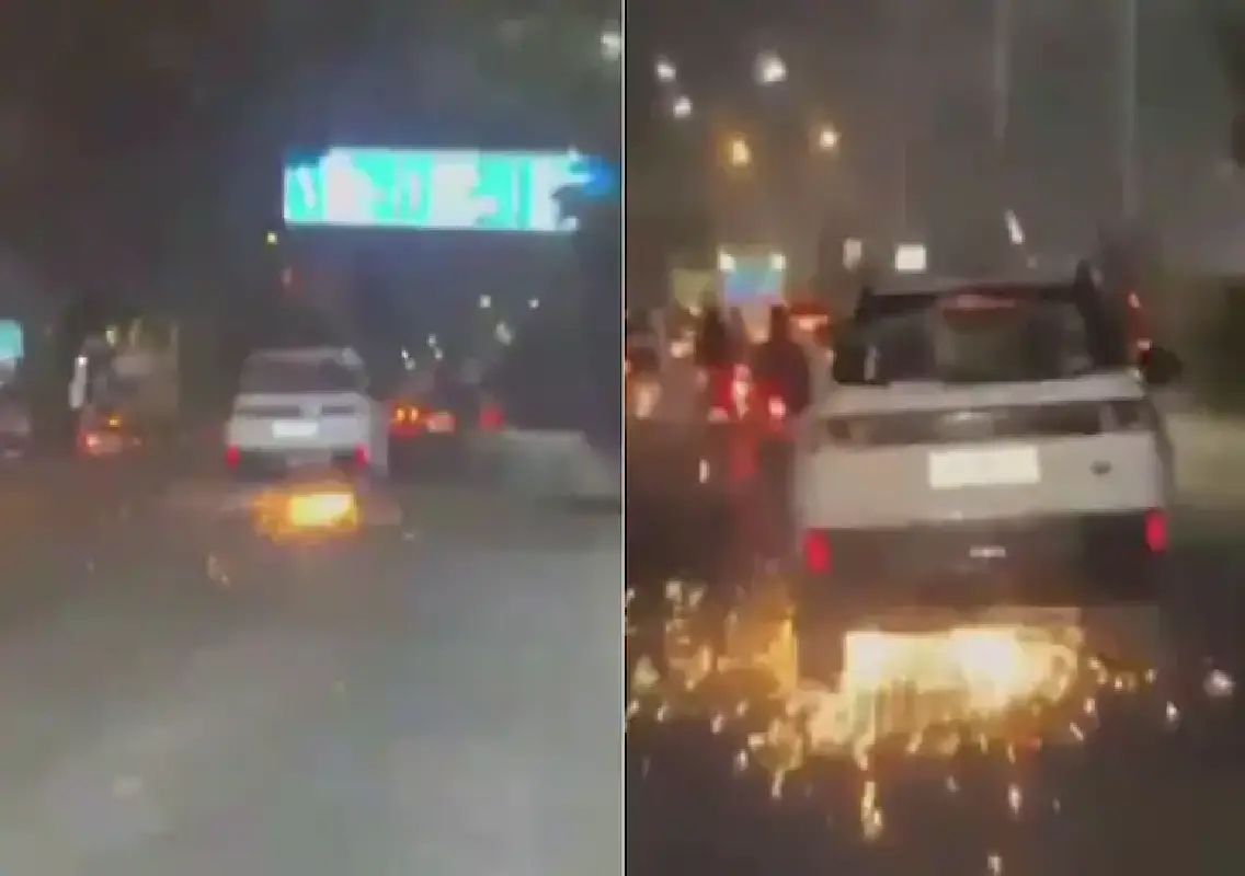 Drunk driver drags bike 500 metres in Bengaluru Christmas Eve crash: WATCH - News Karnataka