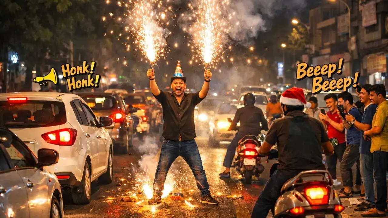 Firecrackers on roads spark safety alarm in Hyderabad and Surat - News Karnataka