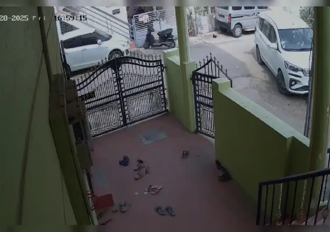 Four-year-old survives after being run over by car outside Bengaluru home: WATCH - News Karnataka