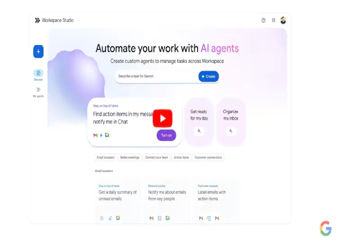 Google launches Workspace Studio to let users build custom AI agents without coding - News Karnataka