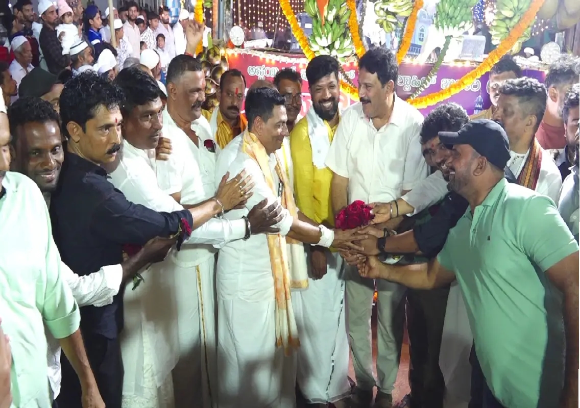 Hindu groups extend solidarity during Manjanady Uroos in Mangaluru - News Karnataka