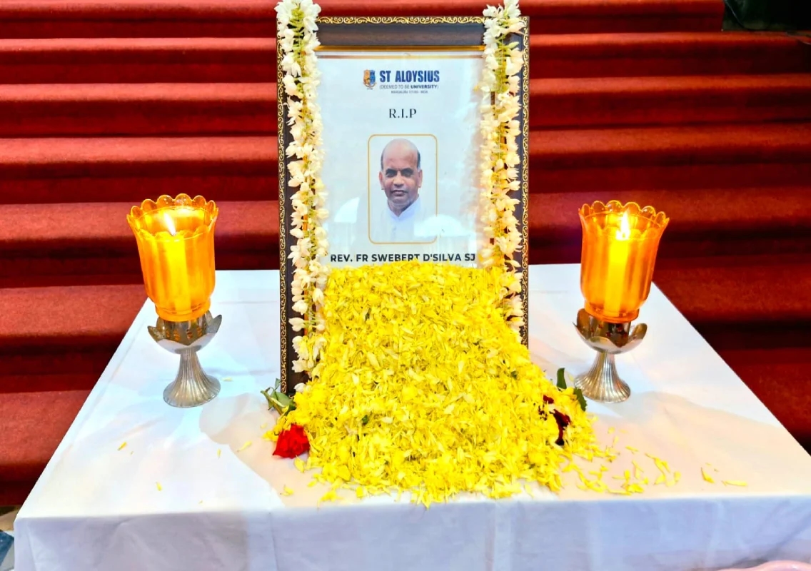 St Aloysius University holds requiem memorial Mass for Rev Fr Swebert D Silva SJ - News Karnataka
