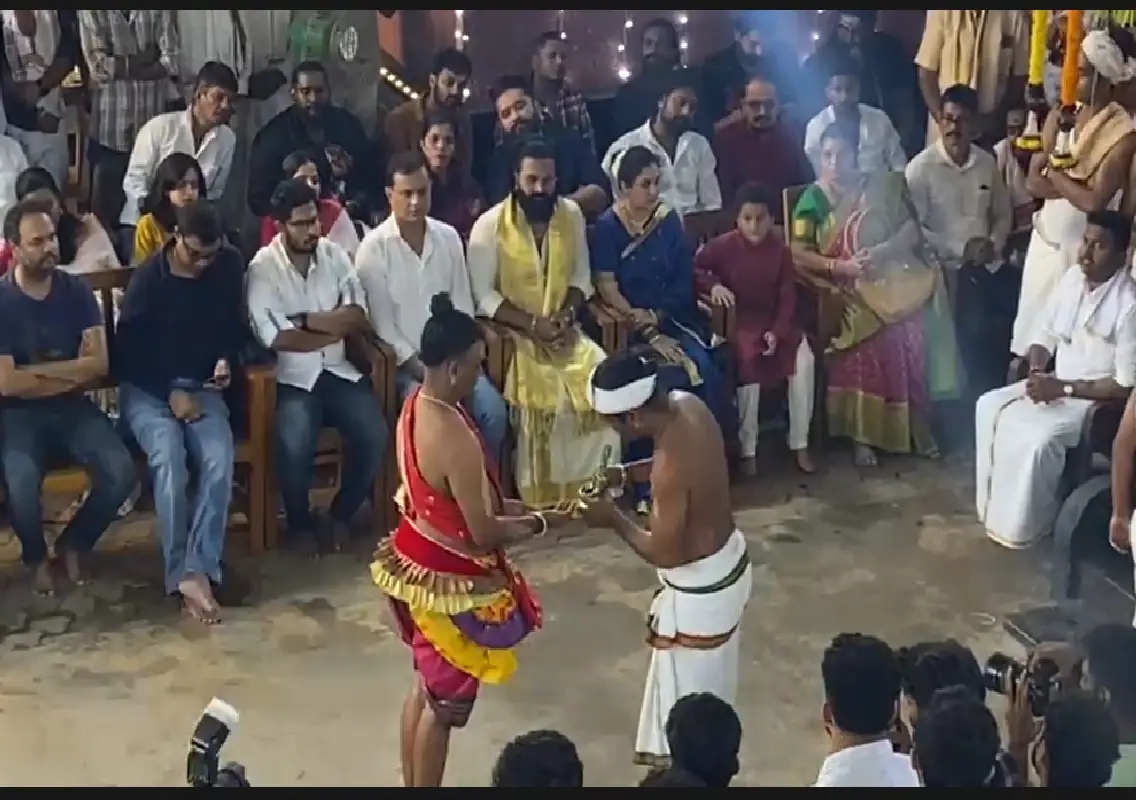 Kantara team fulfils vow with special ritual at Mangaluru daivasthana - News Karnataka