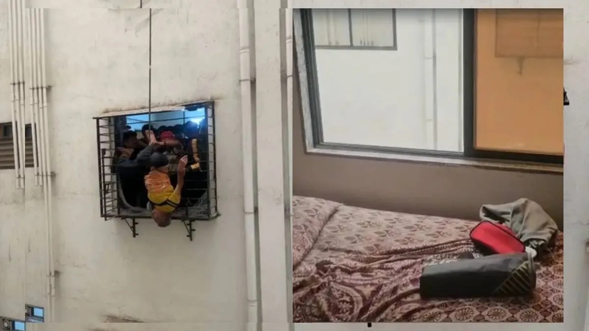 Man survives 10-floor fall after getting stuck on window grill in Surat - News Karnataka