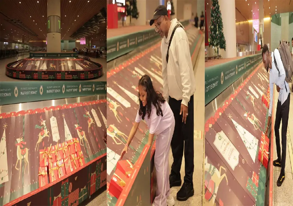 Marriott Bonvoy spreads Christmas cheer at Mumbai airport T2 - News Karnataka