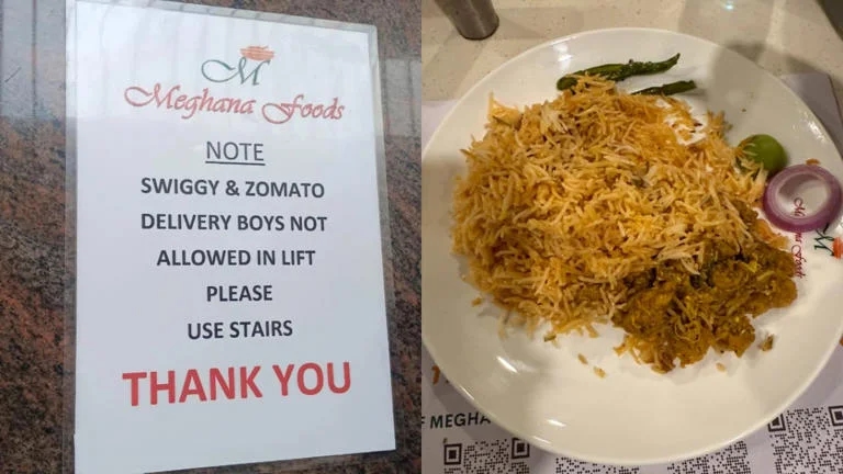 Meghana Foods apologises after viral poster bans delivery agents from using lifts - News Karnataka