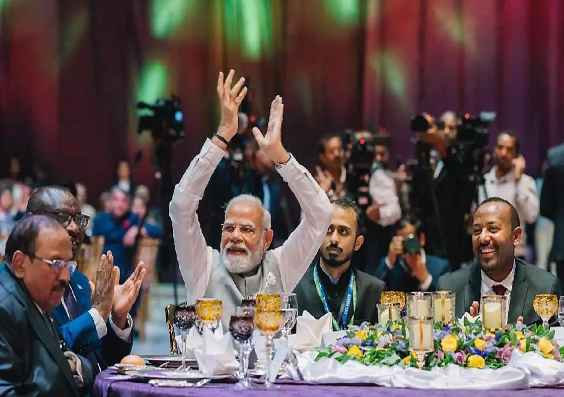 PM Modi calls Vande Mataram rendition in Ethiopia deeply moving: WATCH - News Karnataka