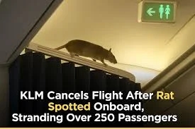 Rat on board grounds KLM flight, hundreds of passengers stranded - News Karnataka