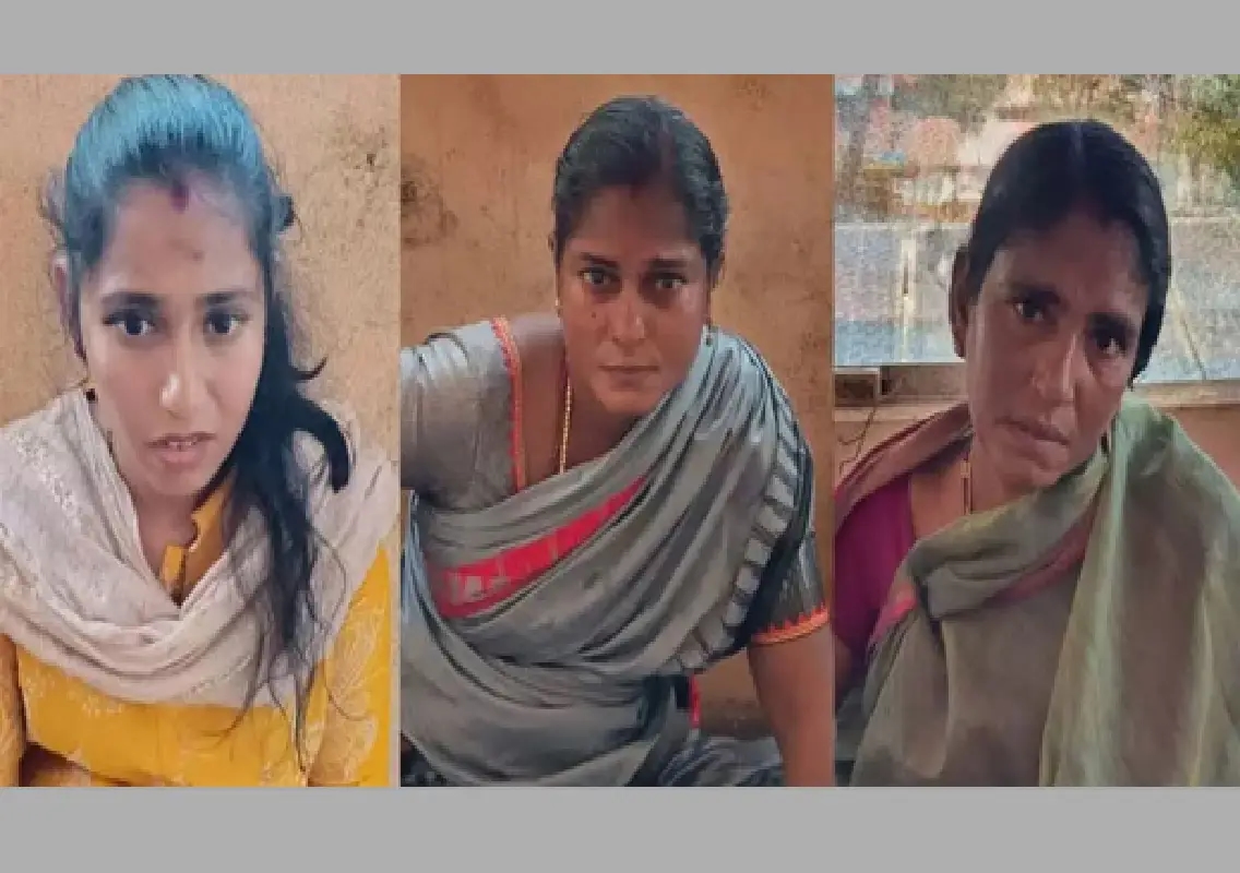 Three women arrested for stealing gold chain from elderly devotee in Padubidre - News Karnataka