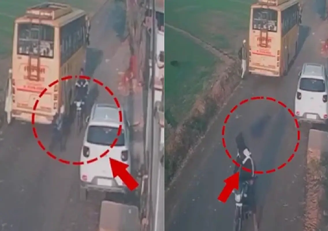 CCTV video of child hit by speeding bike sparks calls for stricter road safety near schools - News Karnataka
