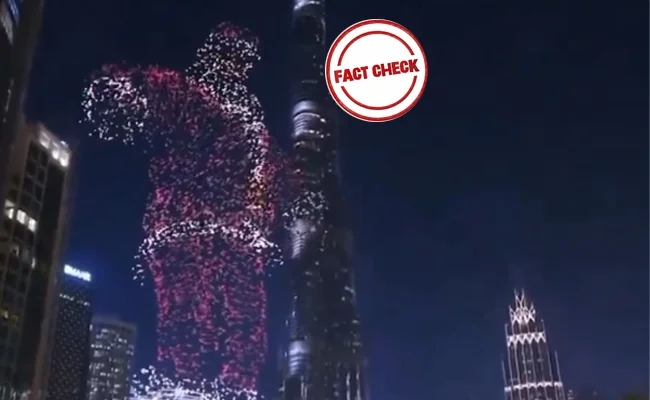 Viral giant Santa near Burj Khalifa debunked as VFX creation - News Karnataka