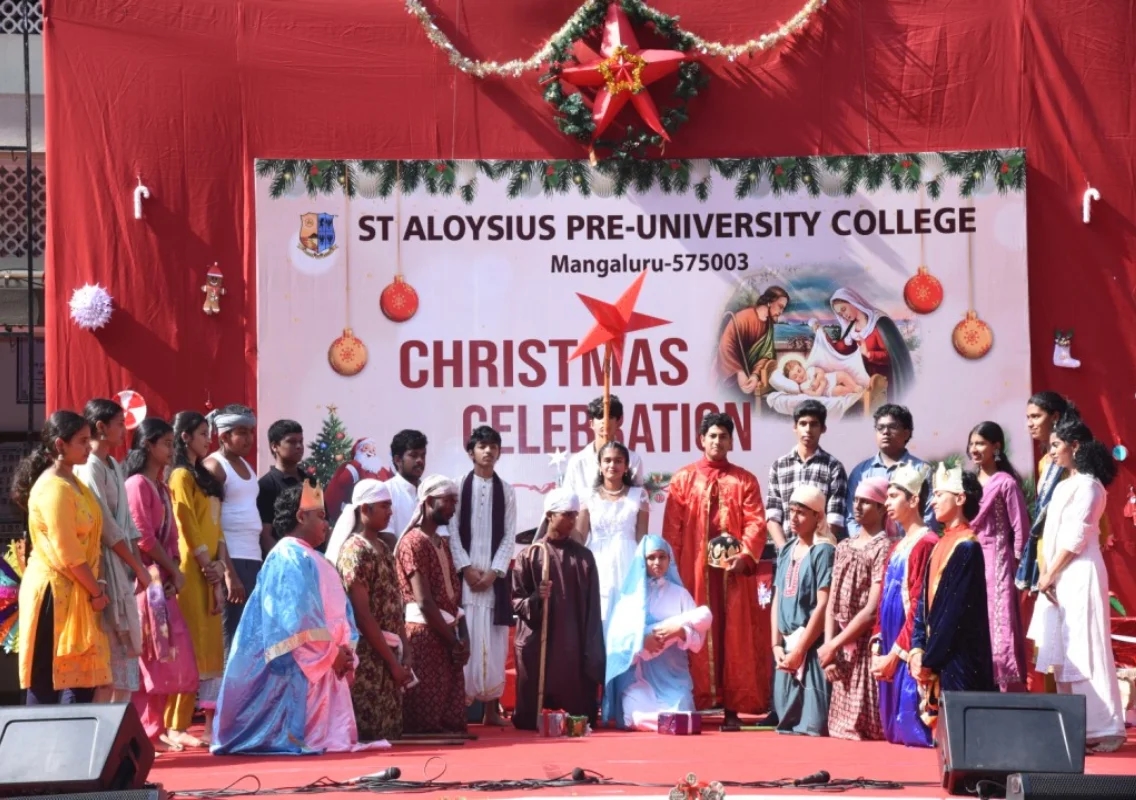 St Aloysius PU College celebrates Christmas with faith, culture and joy - News Karnataka