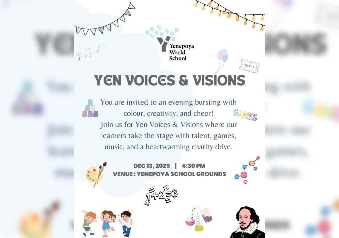 Yenepoya World School to host ‘YEN Voices & Visions’ today - News Karnataka