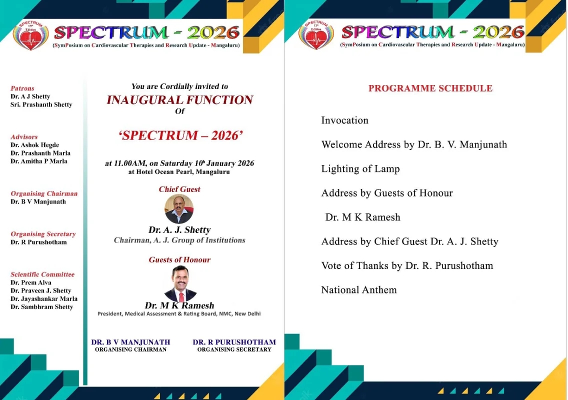 One-day cardiology conference ‘SPECTRUM 2026’ to be held in Mangaluru - News Karnataka