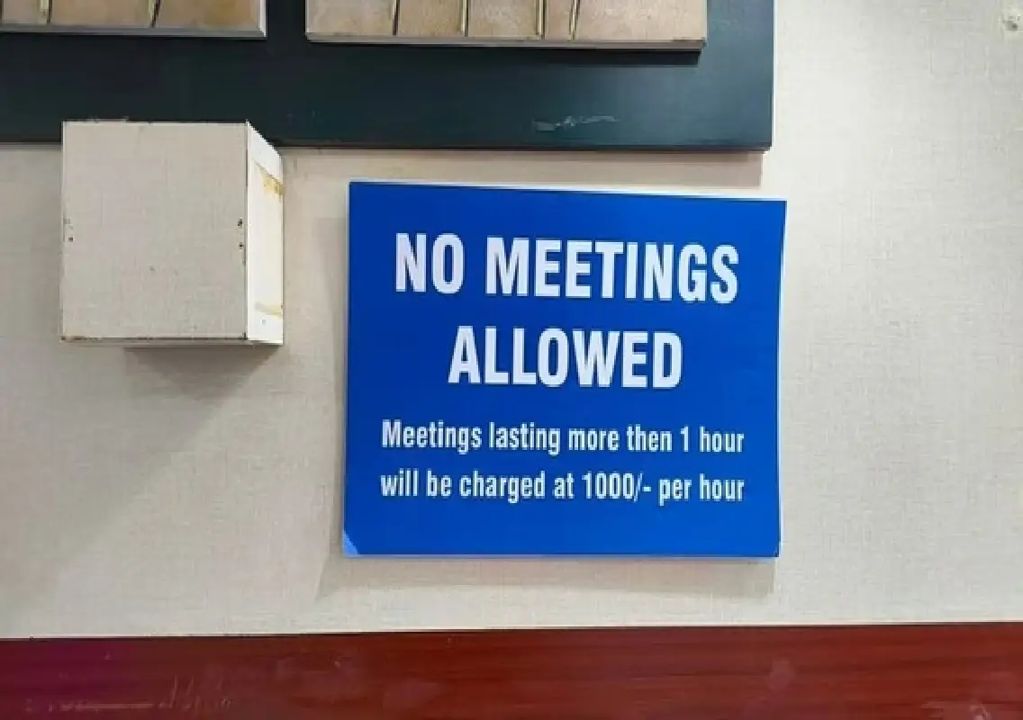 Bengaluru eatery’s ‘no meetings’ notice sparks online debate - News Karnataka