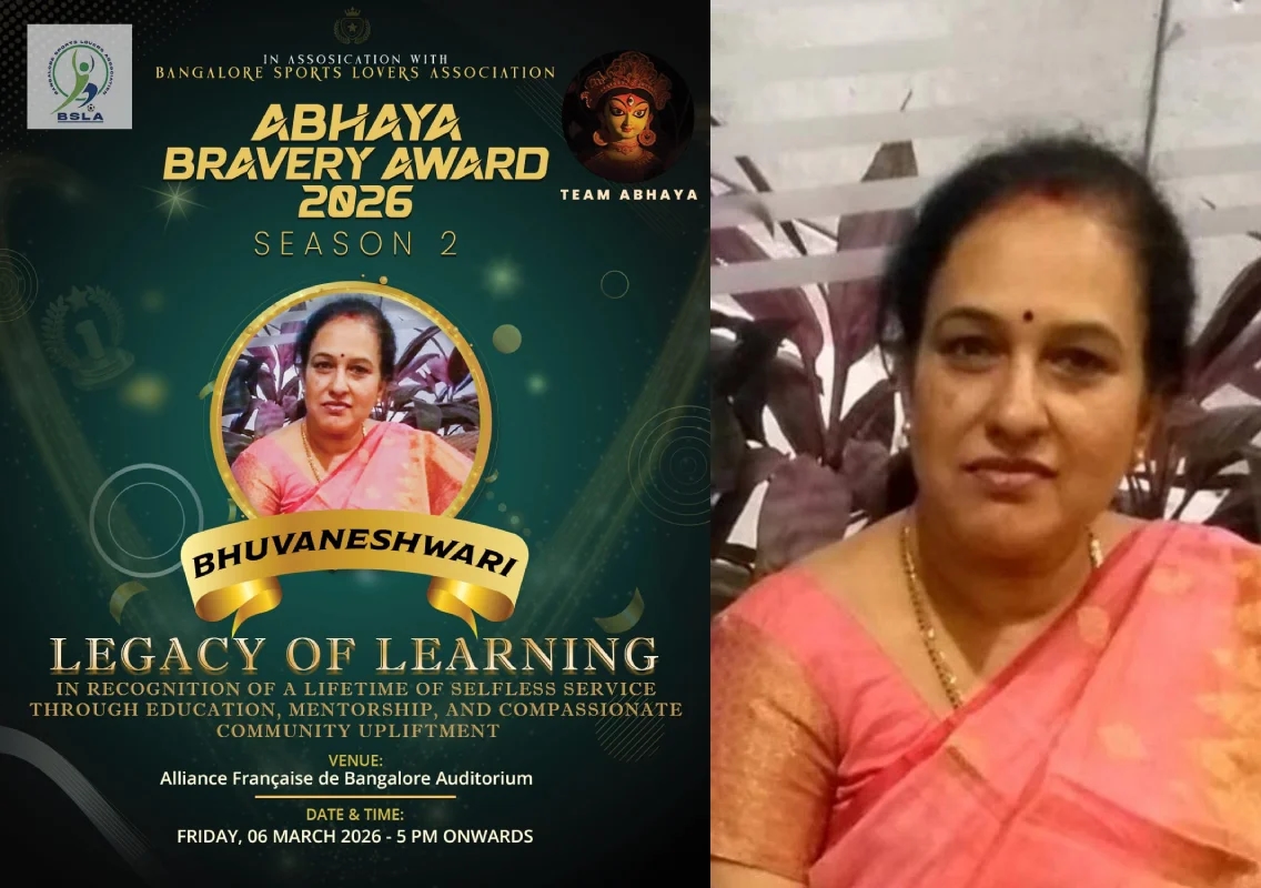 C N Bhuvaneshwari to receive ‘Legacy of Learning’ honour at Abhaya Bravery Award 2026 - News Karnataka