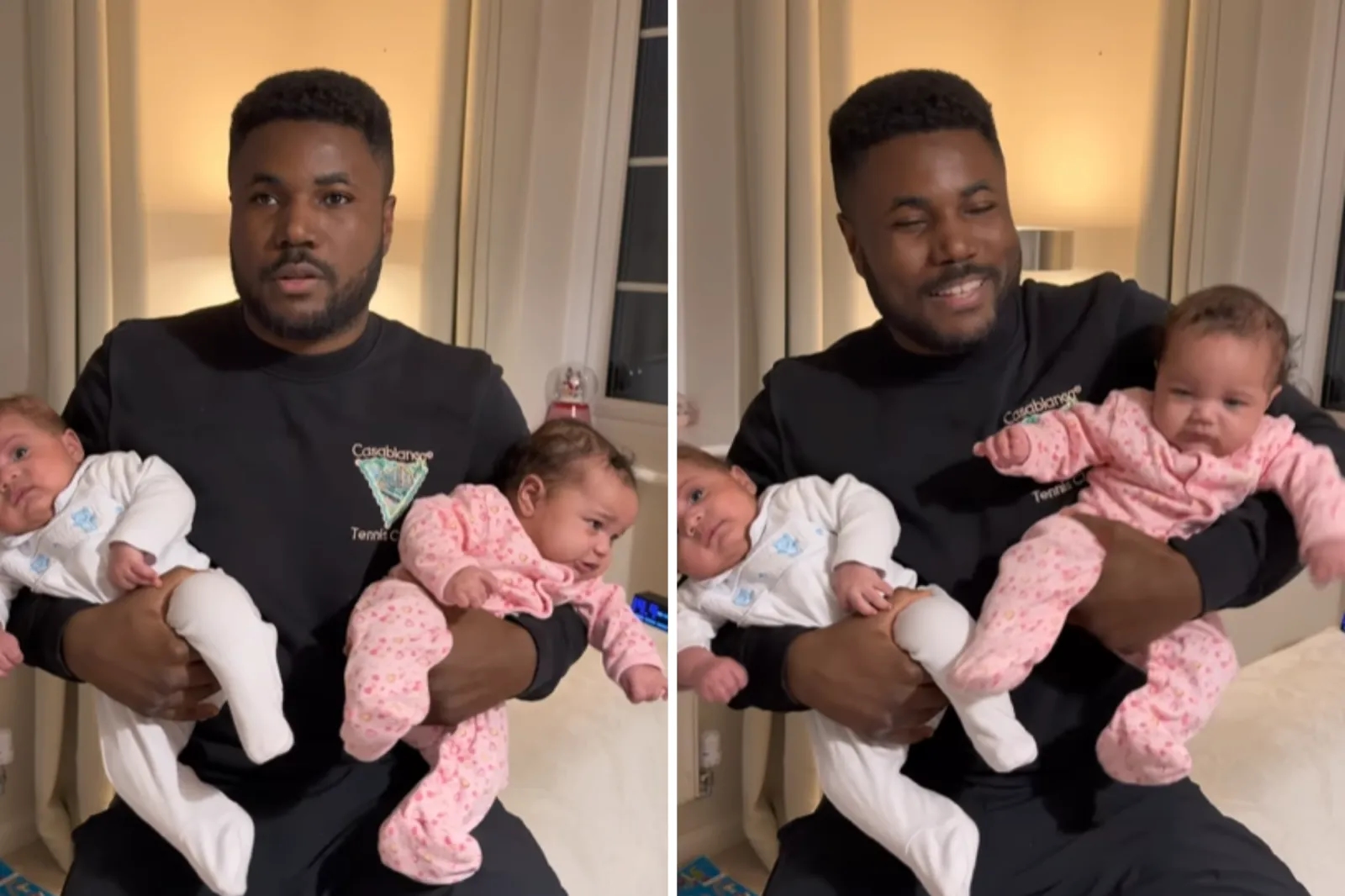 Blind UK father inspires millions by recognising his newborn twins - News Karnataka