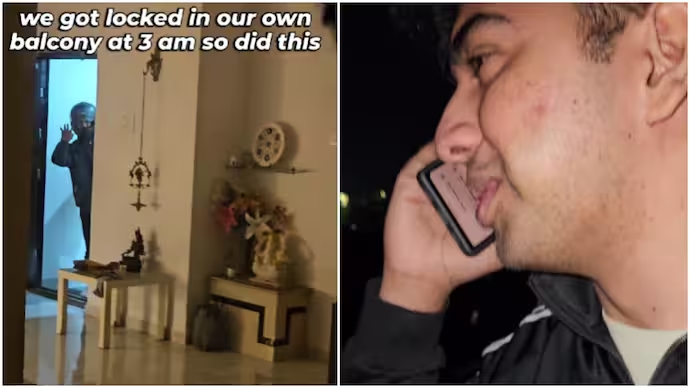 Blinkit delivery agent rescues two friends stuck on balcony at 3 am - News Karnataka