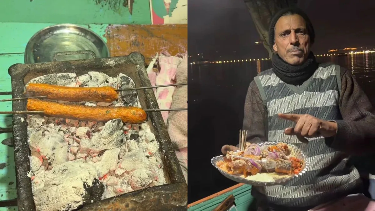 Dal Lake shikara kebabs go viral, showcasing Kashmir’s floating food charm - News Karnataka