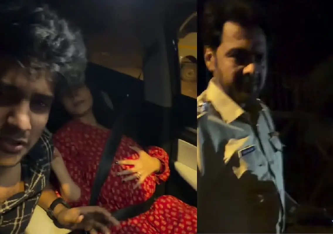 Drunk driver stopped, cop drives pregnant woman to hospital in viral clip - News Karnataka
