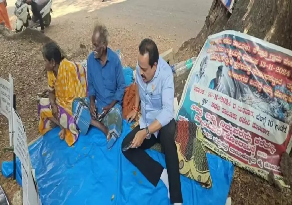Elderly couple’s protest over house demolition enters 15th day - News Karnataka