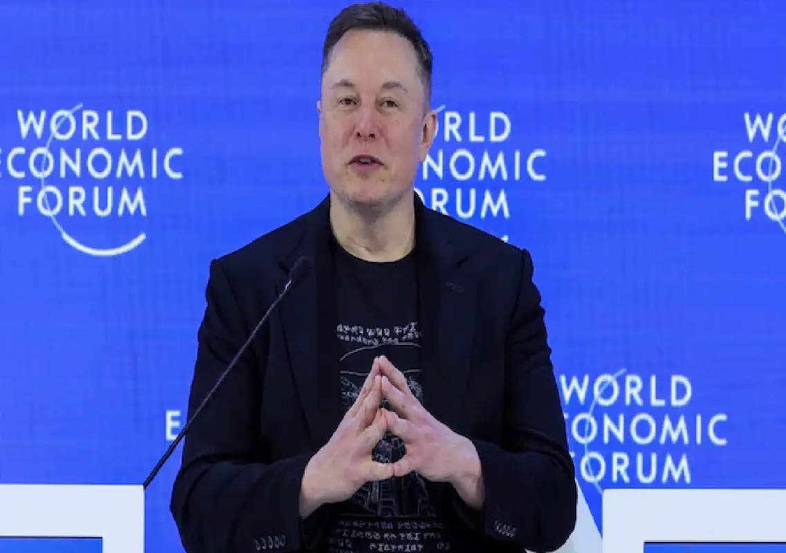 Elon Musk makes Davos debut, mocks Trump’s peace board and talks robots and Mars: WATCH - News Karnataka