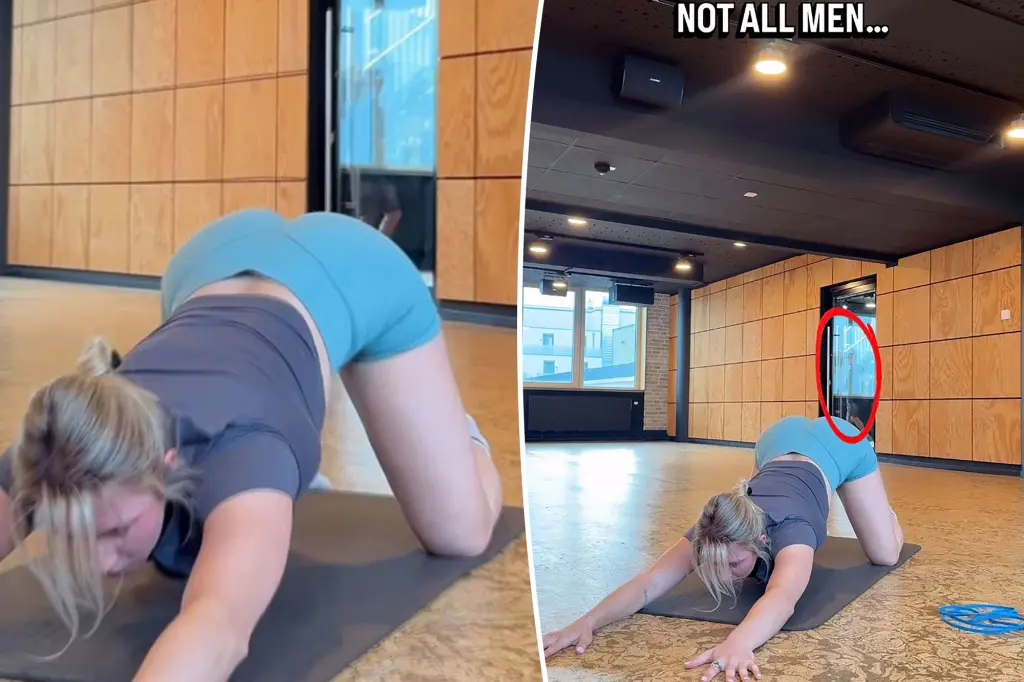 Fitness coach’s workout video goes viral after shocking act behind glass door - News Karnataka