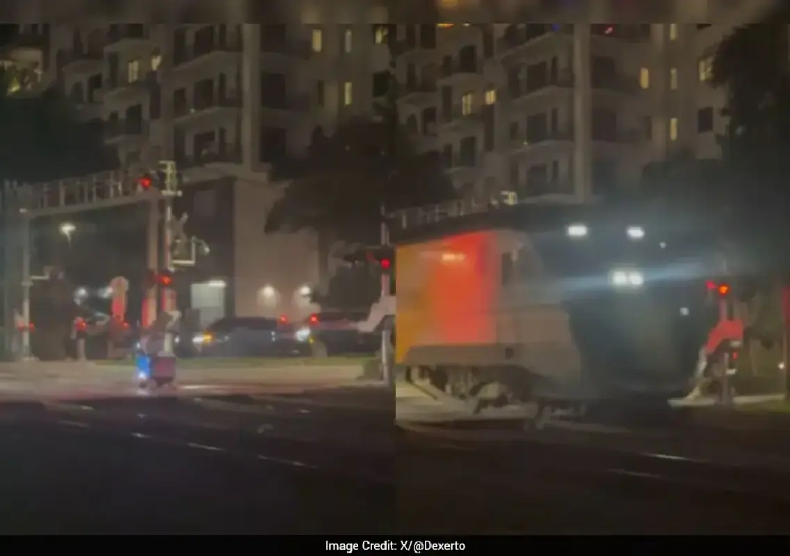 Food delivery robot crushed by train, viral video raises safety concerns - News Karnataka