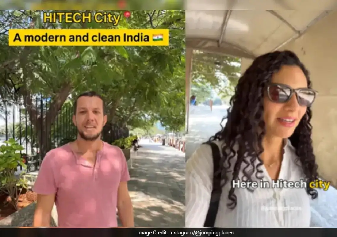 Foreign couple’s viral video shows modern face of Hyderabad’s Hitec City - News Karnataka
