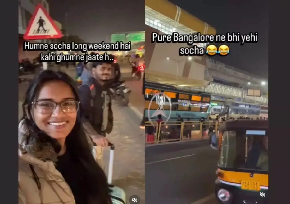 IITian couple’s long weekend video captures Bengaluru’s travel chaos - News Karnataka