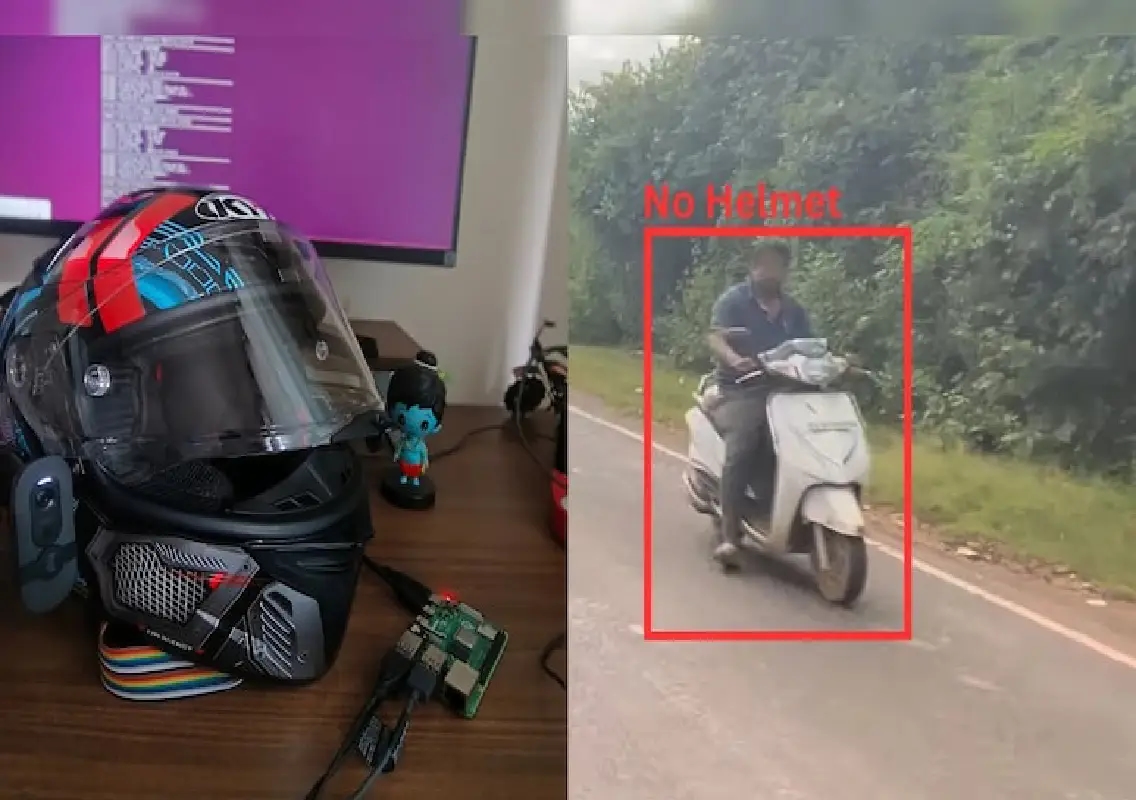 Indian techie turns helmet into AI traffic cop, stuns Bengaluru online - News Karnataka