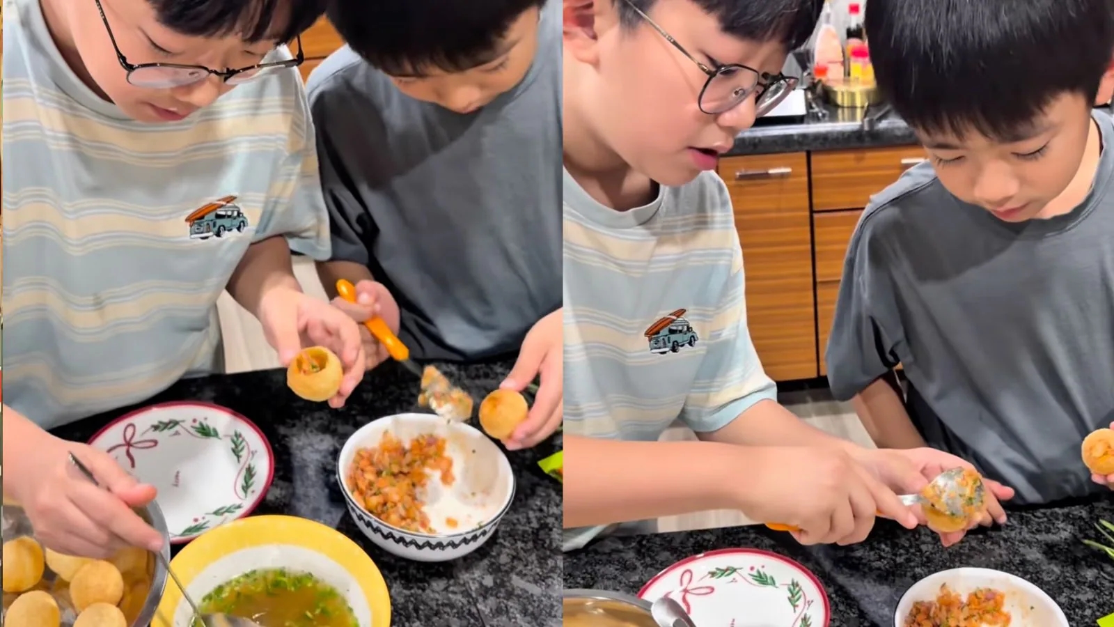 Korean kids try making pani puri at home, internet can’t get enough - News Karnataka