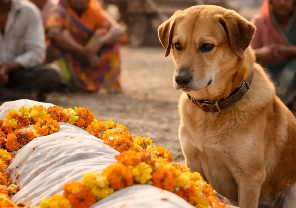 Loyal dog stays by owner’s side till last rites in Madhya Pradesh - News Karnataka