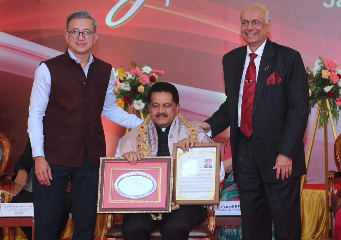 Dr Thumbay Moideen receives New Year Award 2026 from MAHE - News Karnataka