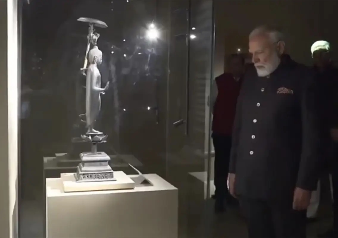 PM Modi inaugurates exhibition on sacred Piprahwa relics in Delhi - News Karnataka