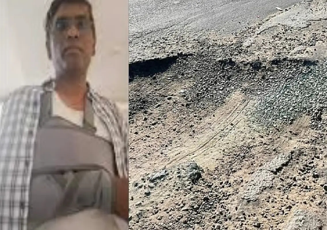 Pothole crash leaves IT professional injured, highlights Bengaluru’s road woes - News Karnataka