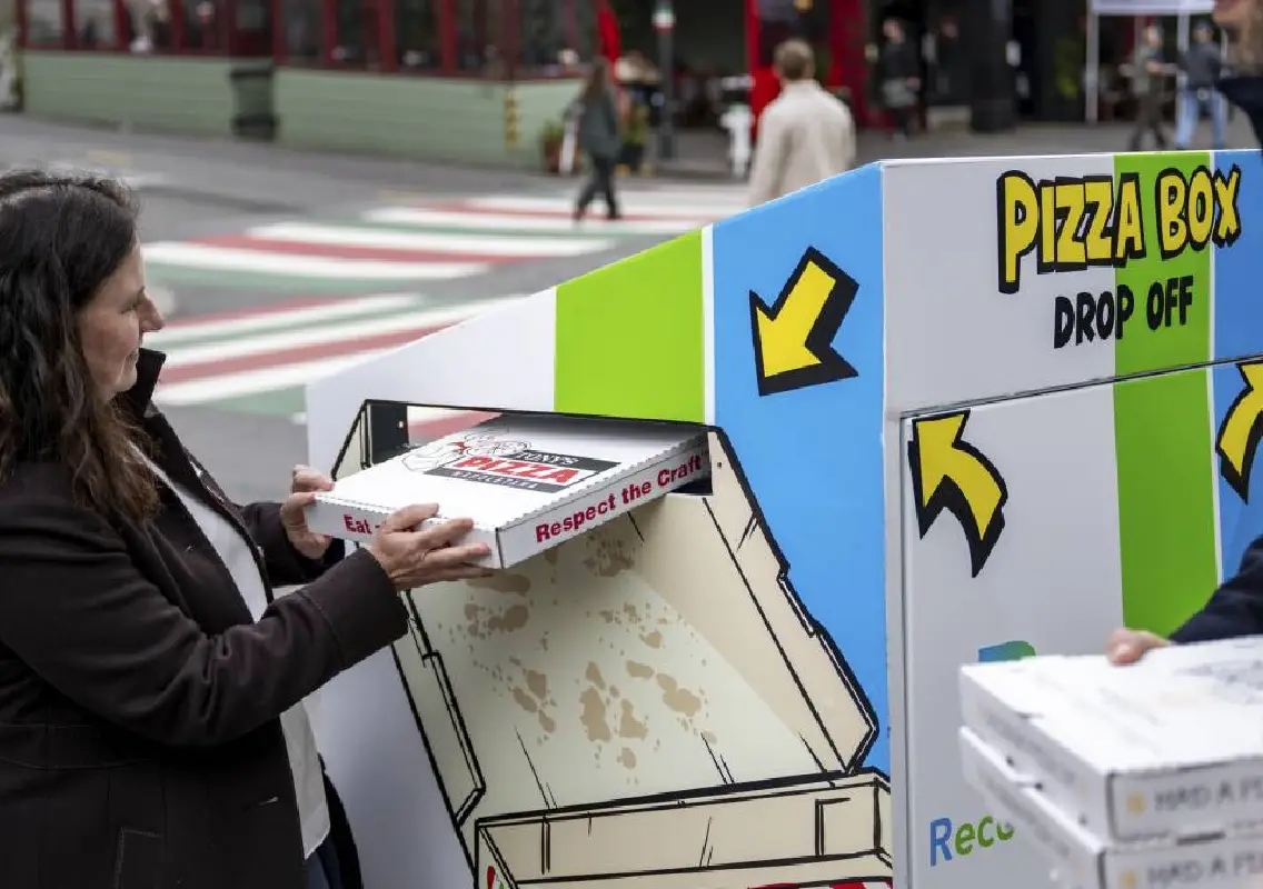 San Francisco installs special bins to solve pizza box litter problem - News Karnataka