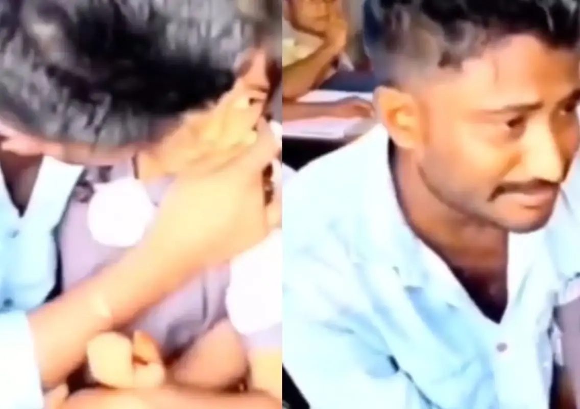 Single father’s tearful plea in classroom sparks debate on child safety - News Karnataka