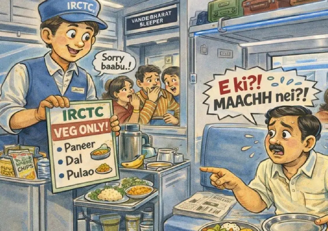 TMC slams Centre over veg-only menu on Vande Bharat Sleeper - News Karnataka