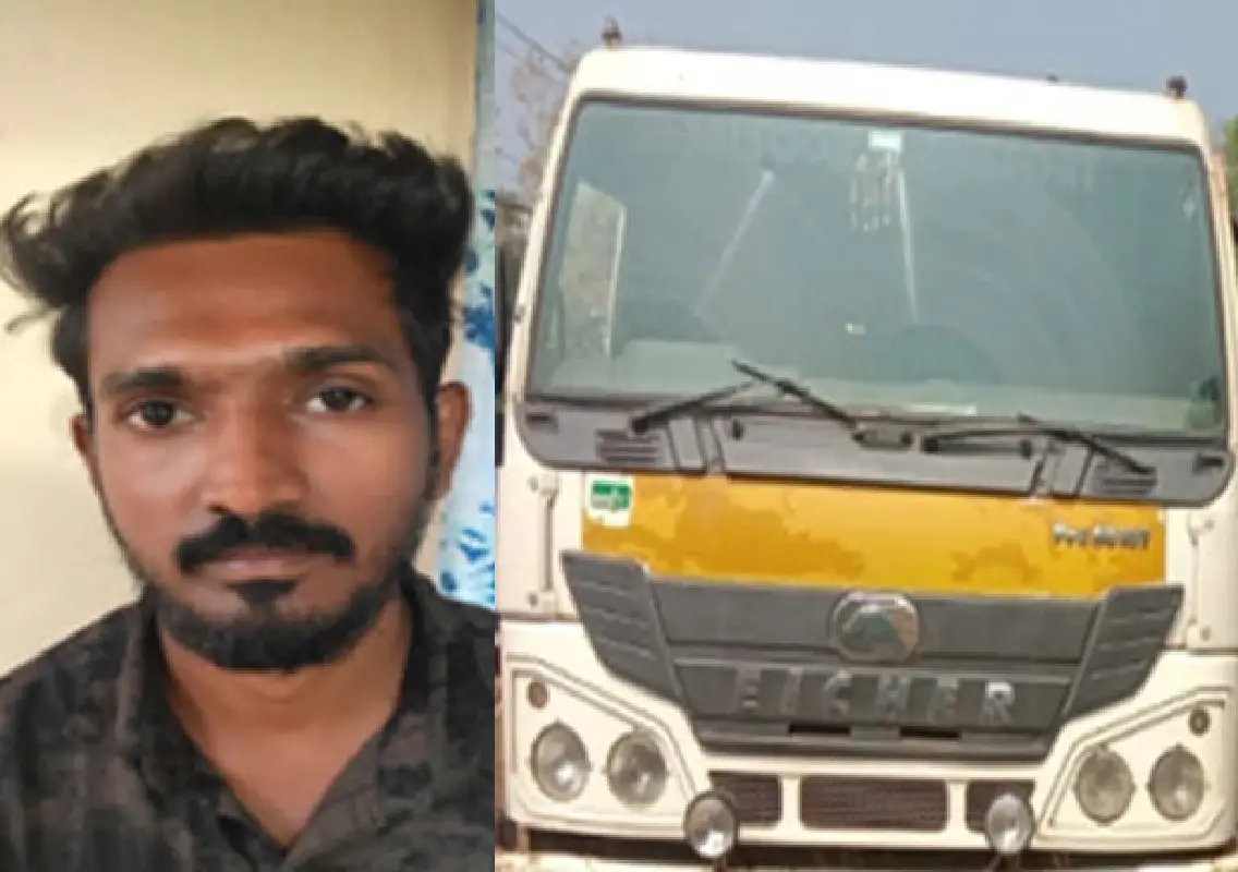 Truck seized for illegal sand transport in Heriadka, driver arrested - News Karnataka