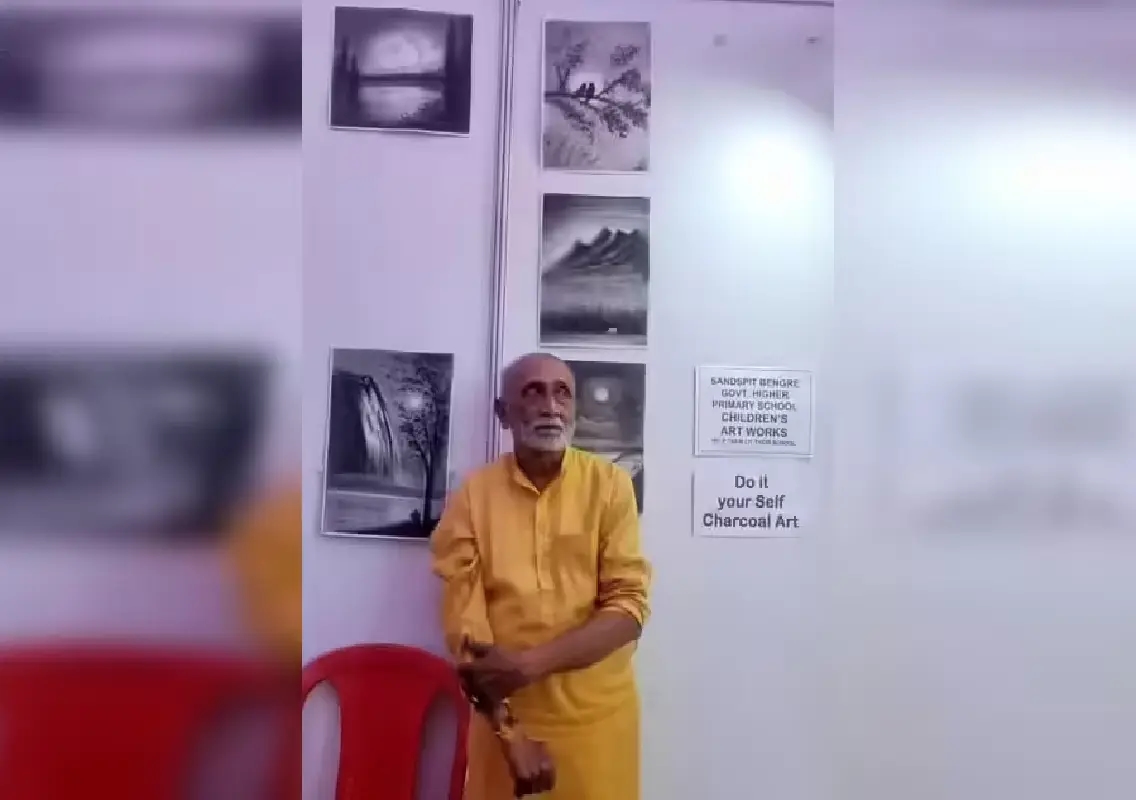 Veteran artist uses students’ art to aid govt school in Mangaluru - News Karnataka
