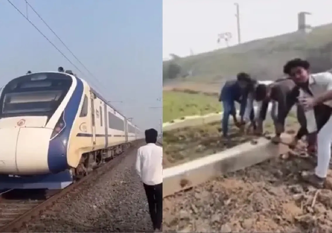 Viral video of Vande Bharat halted by logs sparks safety outrage - News Karnataka