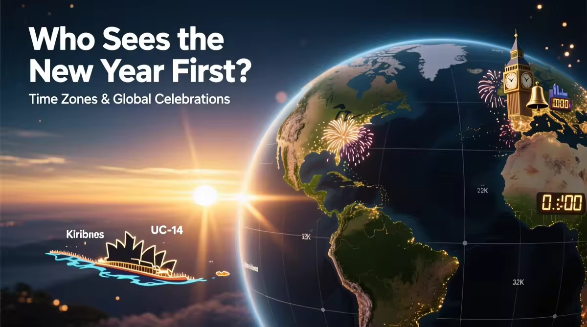 Who welcomes the New Year first and last? A global time-zone journey - News Karnataka