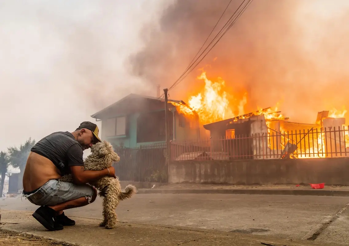 Chile wildfires kill 18, force mass evacuations; catastrophe declared - News Karnataka
