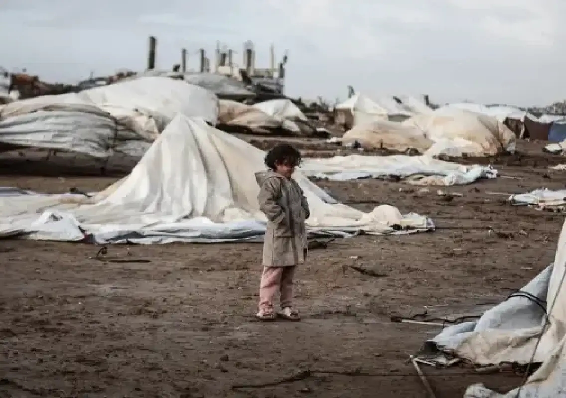 Winter storm kills Palestinians as damaged buildings collapse in Gaza - News Karnataka