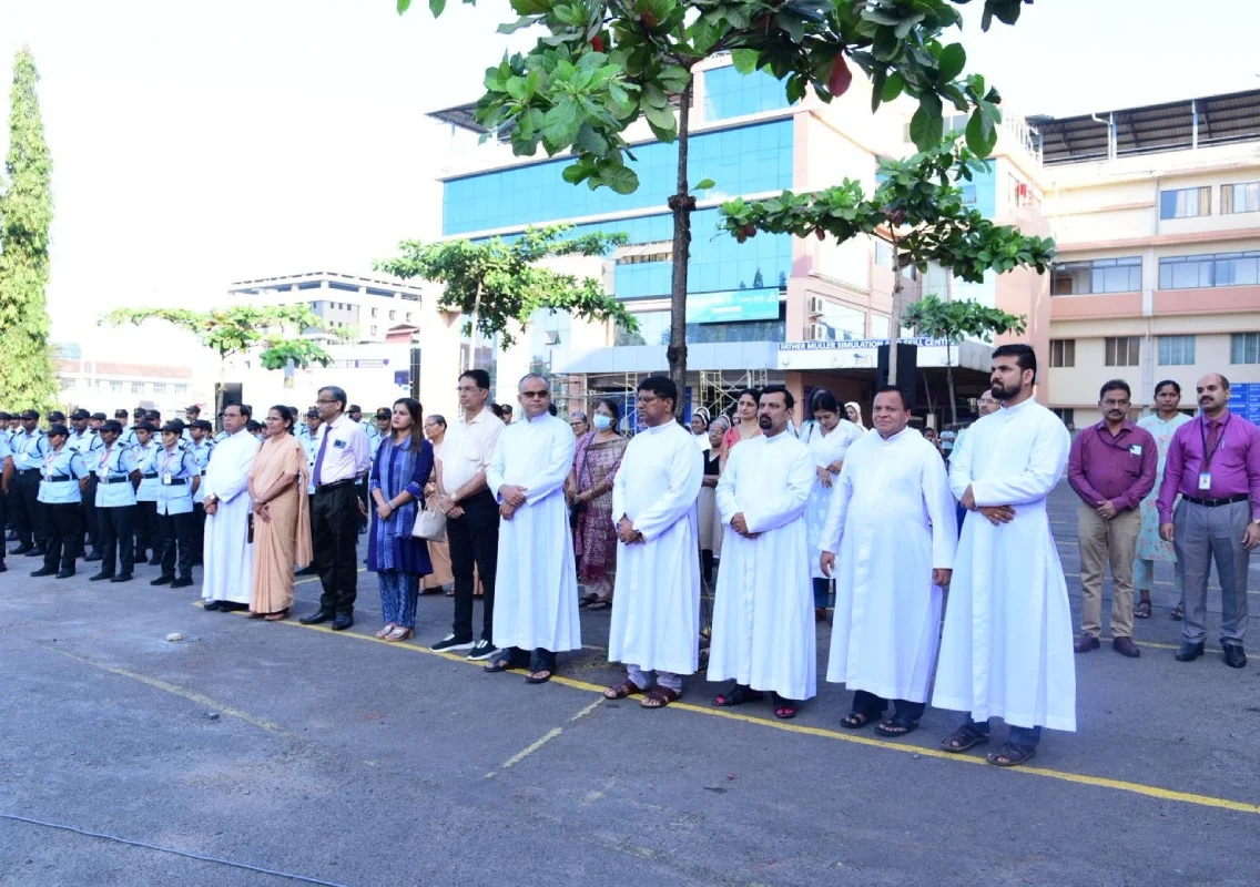 Dr Michael Santhumayour unfurls Tricolour at Father Muller on Republic Day - News Karnataka