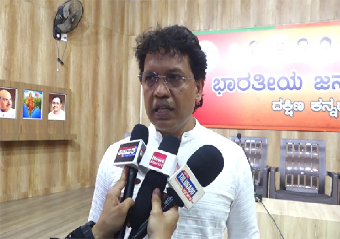 BJP MLA Bharath Shetty slams Congress over NREGA protest - News Karnataka