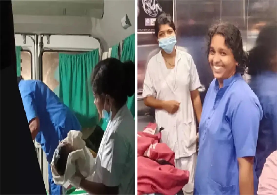 Baby boy delivered safely in ambulance near Farangipete - News Karnataka